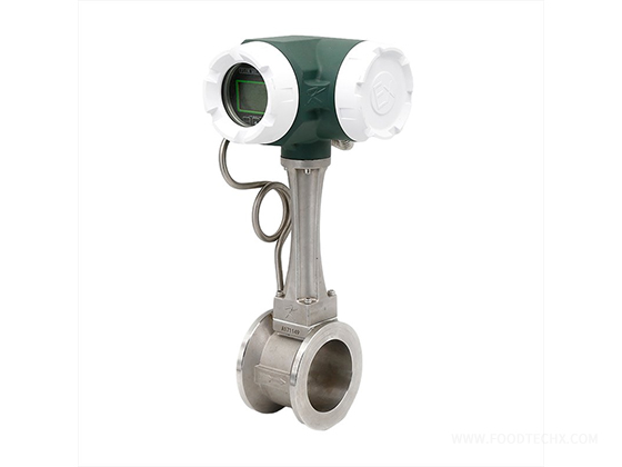 Card-mounted vortex flowmeter