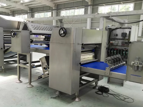 High Capacity Pizza Pita Dough Forming Line with Intermediate Proofer