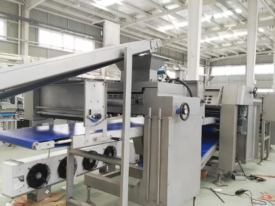 High Capacity Pizza Pita Dough Forming Line with Intermediate Proofer