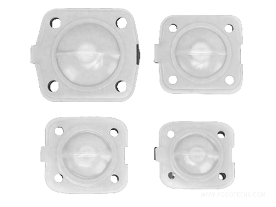 High-temperature-modified PTFE diaphragm