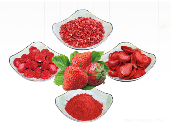 Freeze-dried strawberries