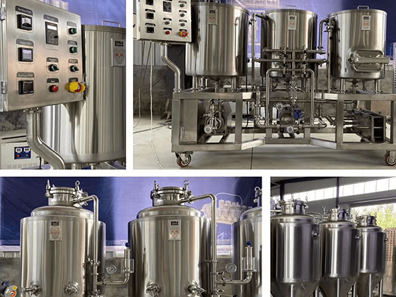 100L 3-Vessel Pilot Brewing Equipment