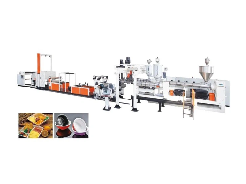 Cost-efficient PP/PS sheet production line JWS150/120/90-1800