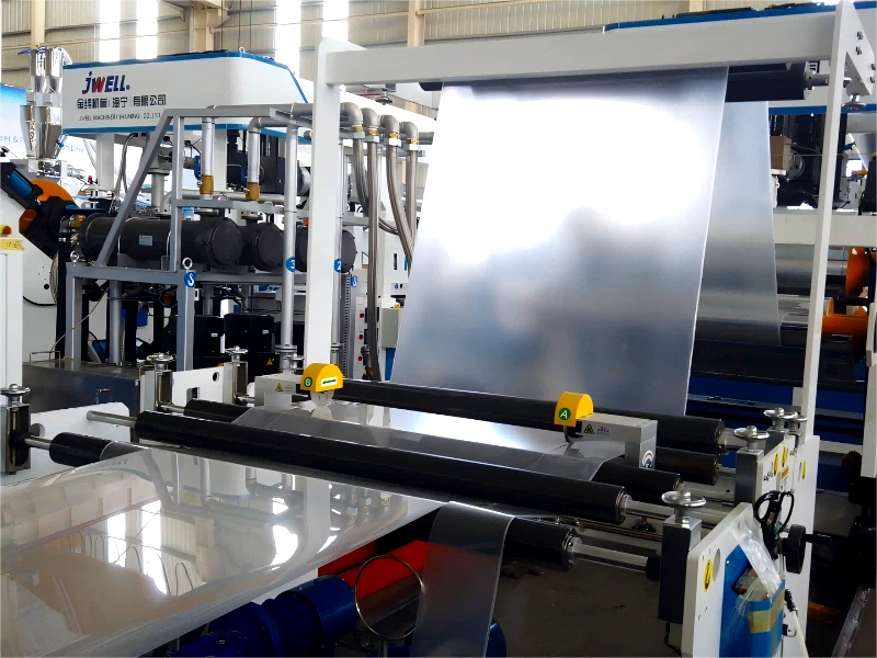 Cost-efficient PP/PS sheet production line JWS150/120/90-1800