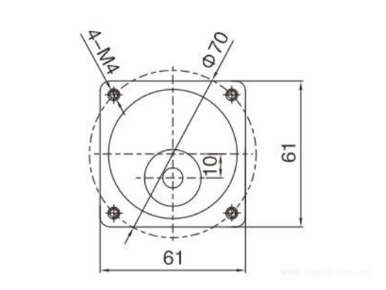 Speed adjustable motor---6W