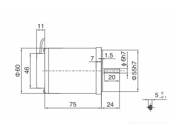 Speed adjustable motor---6W