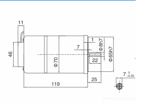 Brake speed adjustable motor---15W