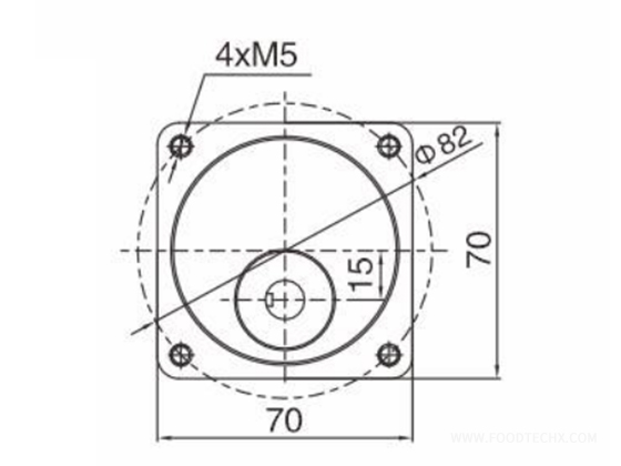 Brake speed adjustable motor---15W