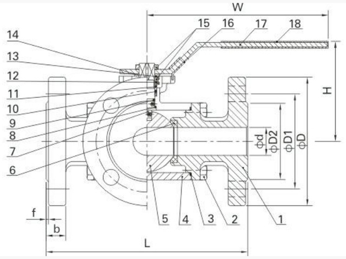 3-Way Flange Ball Valve (ANSI/JIS)