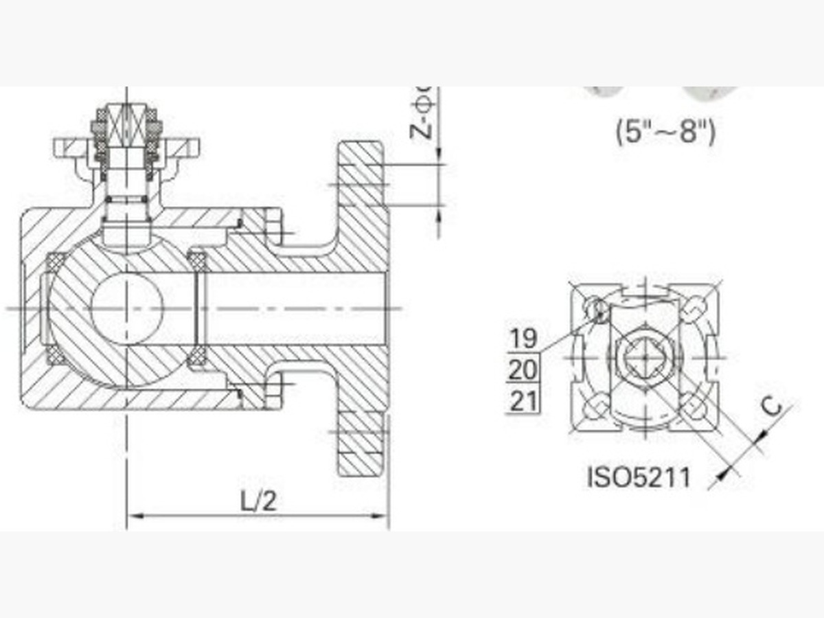 3-WAY Flange Ball Valve (DIN)