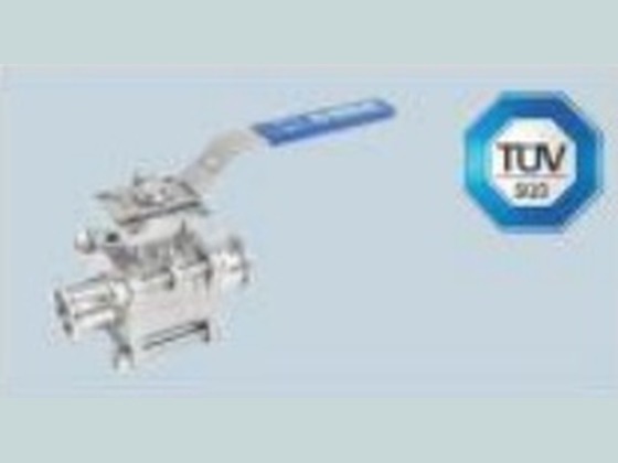 3-PC Clamp / Vacuum / Sanitary / Long Butt Weld Ball Valve