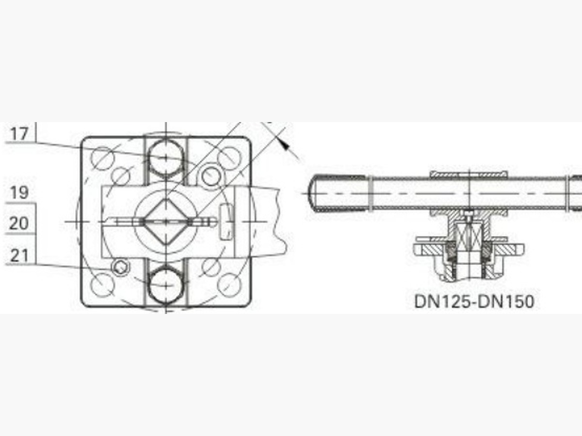 2-PC Flange Ball Valve With Mounting Pad (150Lb/PN16-40)