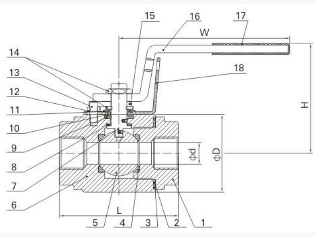2-PC Bar Stock Ball Valve