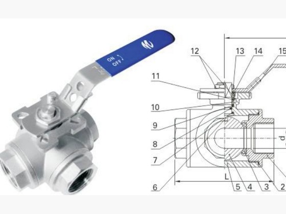 3-Way Ball Valve (Full bore)