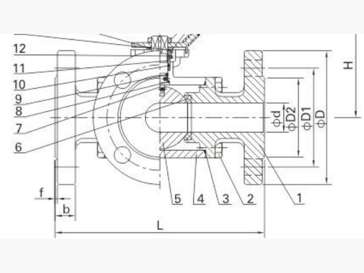 3-WAY Flange Ball Valve (DIN)