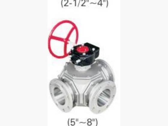 3-Way Flange Ball Valve (ANSI/JIS)