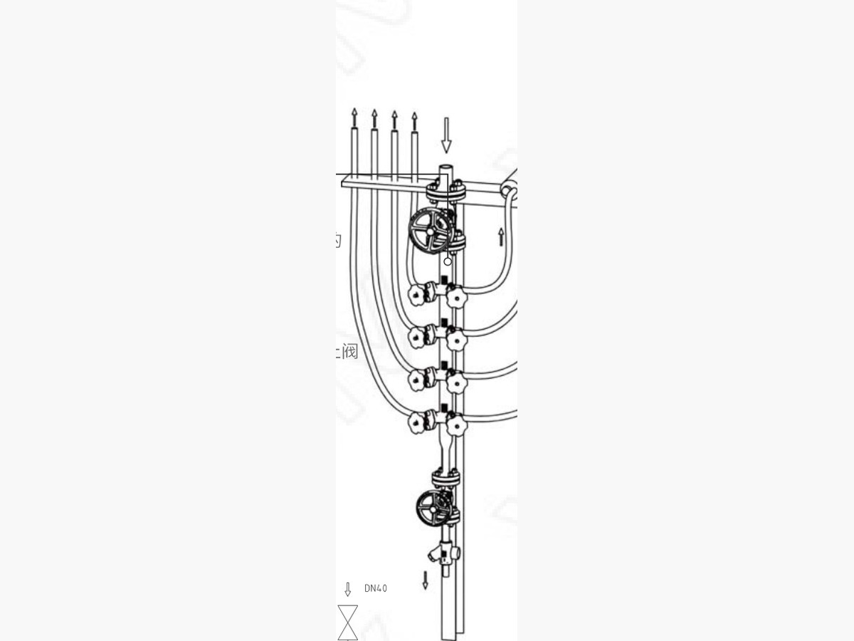 Bellows Stainless Steel Steam Distribution Manifolds · BSPM034-4-DN40-15-340-170-55-120-67-145-58-M12-92