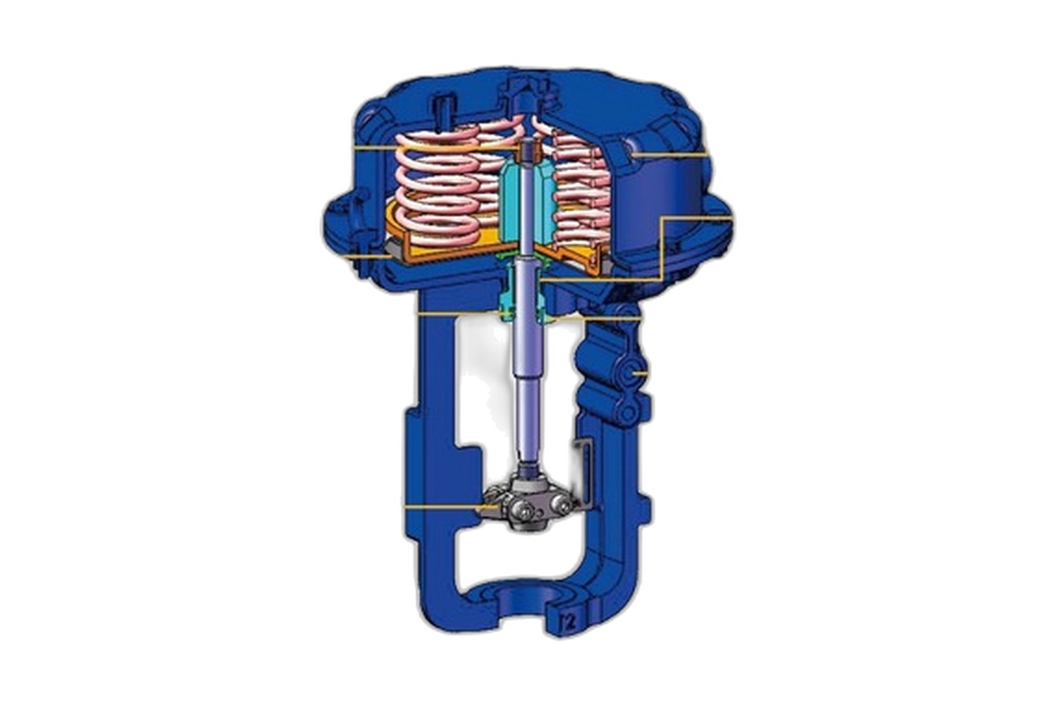 MT Series Pneumatic Film Actuator · MT4D-1500-100-19500-95-130-590-1100-1700