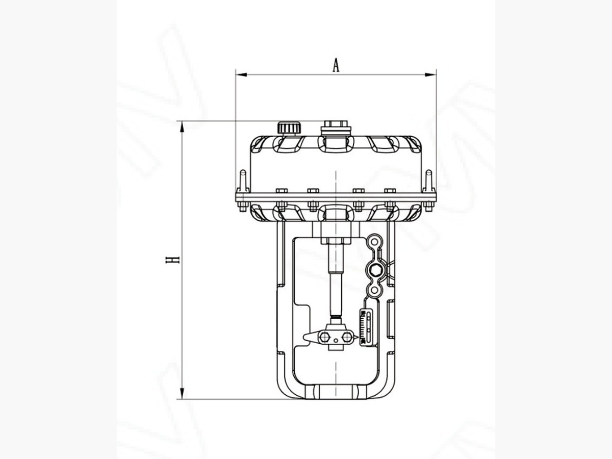 MT Series Pneumatic Film Actuator · MT4D-1500-100-19500-95-130-590-1100-1700