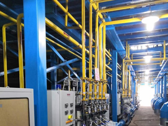 High end gas supply channels