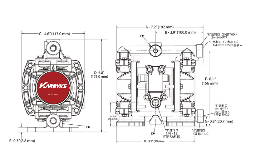 1/4-inch PD Diaphragm Pump---KPD01