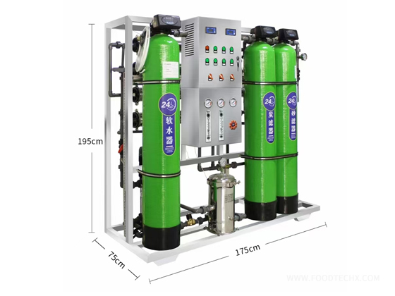 1T 3- FRP Tanks RO Water Treatment System