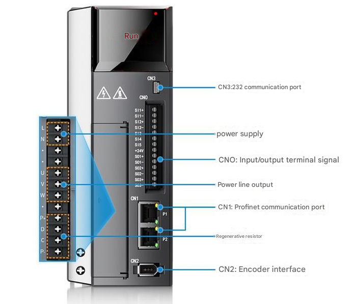 DS5P Series PN Bus Servo Driver DS5P-20P1-PTA 0.1Kw