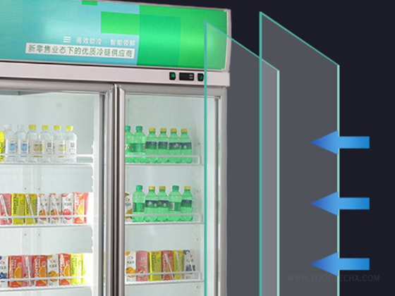 Commercial display beverage cooler refrigerator---DXG-L-1.8
