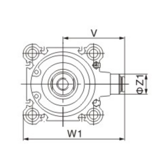 Double-acting cylinder---CQ2B12-□D