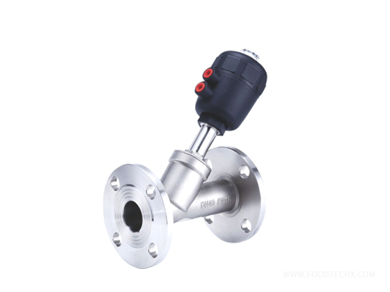 Pneumatic flange angle seat valve---DN15