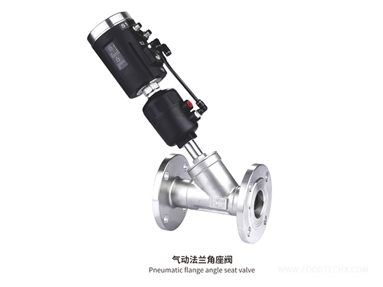 Pneumatic flange angle seat valve---DN15