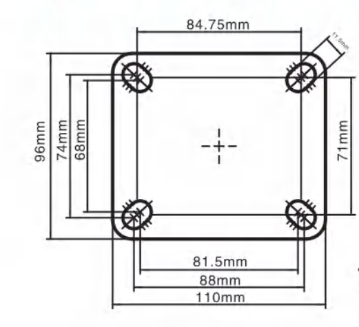 18A polyurethane TPU  (Threaded Stem Mount)---	2.5"