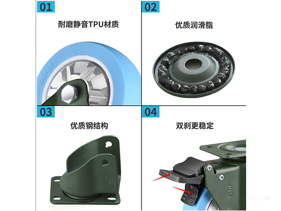 18A polyurethane TPU (Flat Mount)---	2.5"