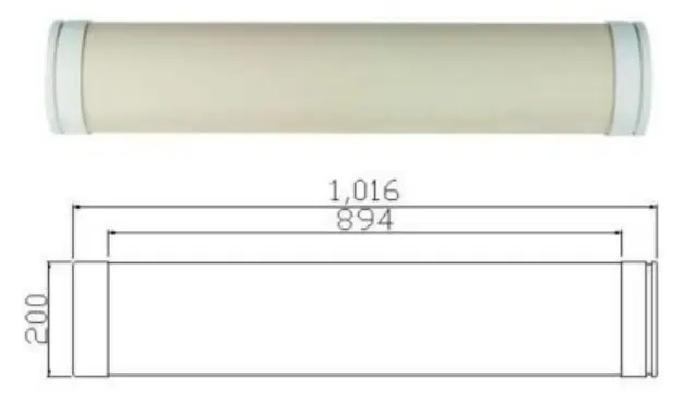 PVC Ultrafiltration Membrane Module ---  UFc8040 (RO housing)