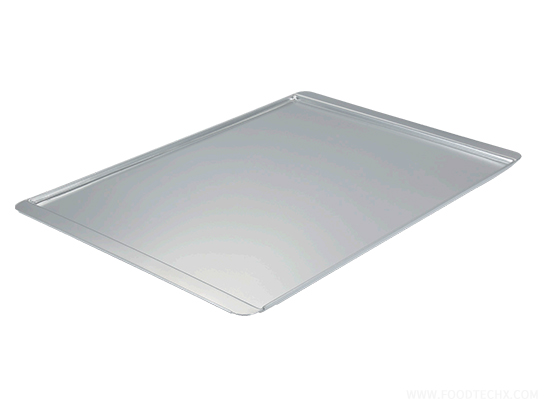 Plain silver aluminum plate