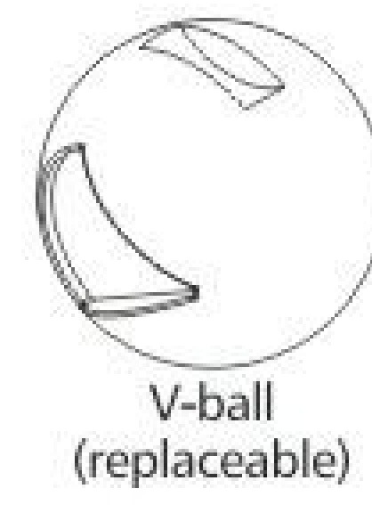 MV-83H/2-1/2" 3-PC Ball Valve with Mounting Pad (DIN Length)