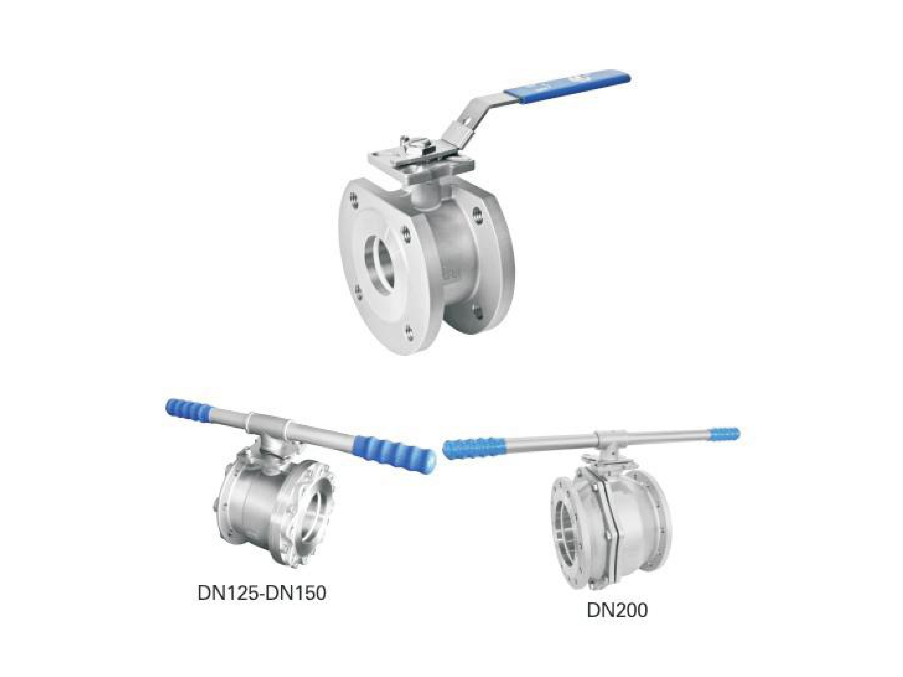 MV-14/DN150 1-PC Wafer Flange Ball Valve (DIN)