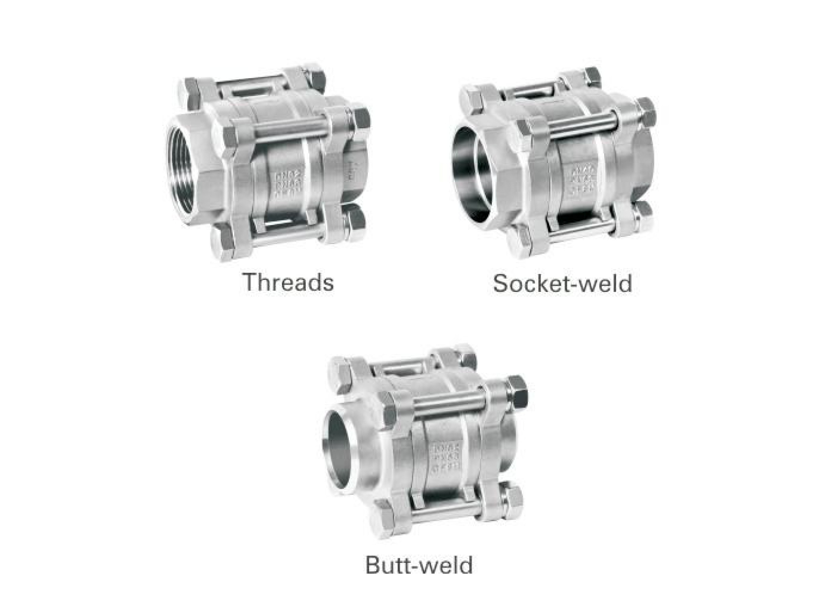 MV-57/2-1/2" 3-PC Spring Vertical Check Valve