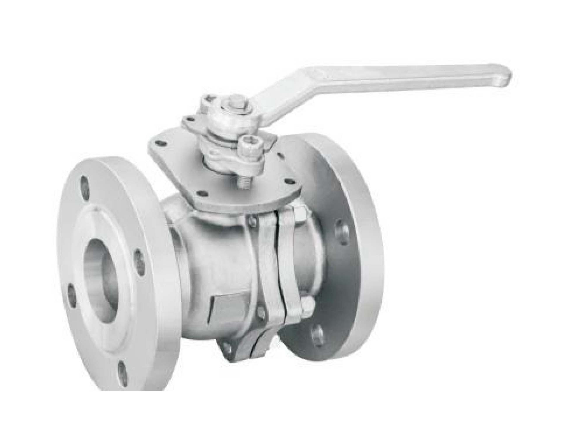 MV-24/DN20 2-PC Flange Ball Valve (ANSI)