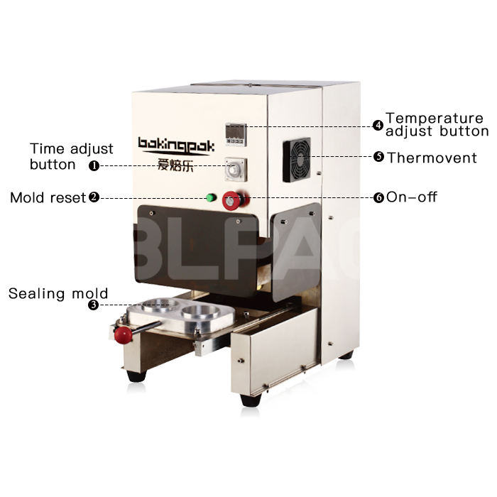 Manual Electrical Aluminum Foil Container Sealing Machine
