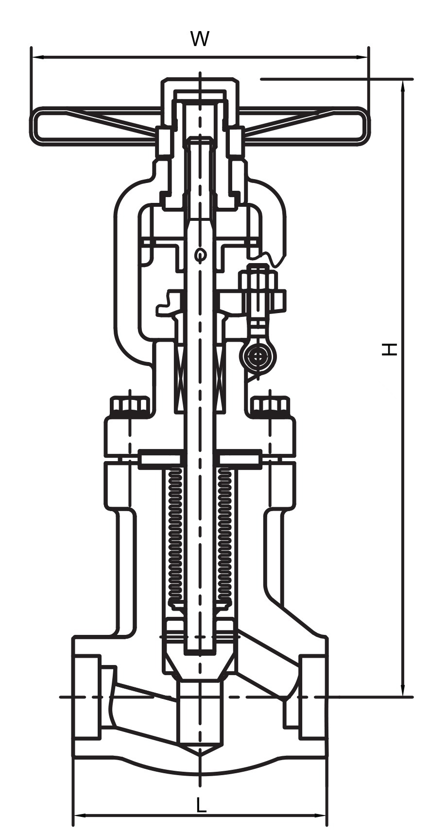 WJ61H/20 Reinforced Bellows Sealed Globe Valve