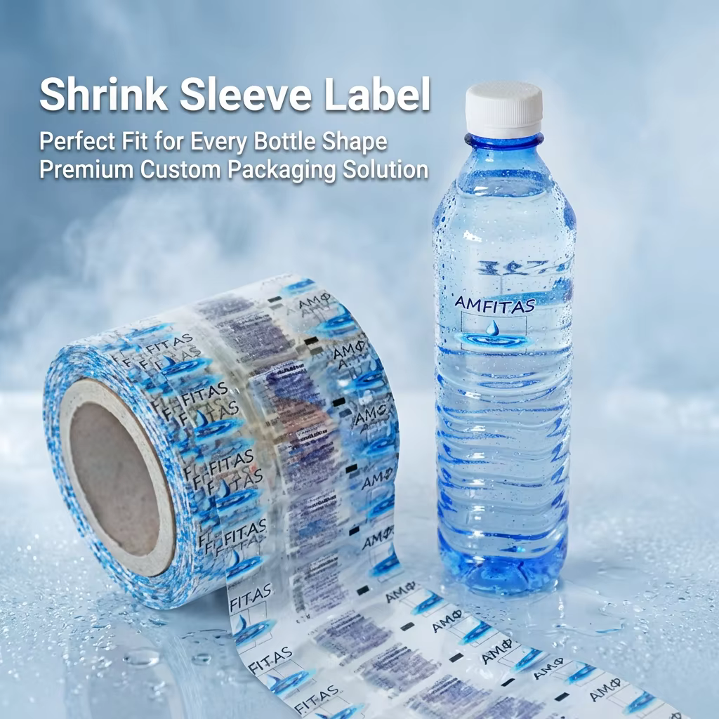 PVC shrink label for Plastic Yogurt Bottle
