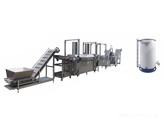 Mesh belt continuous frying machine----FD4500-W