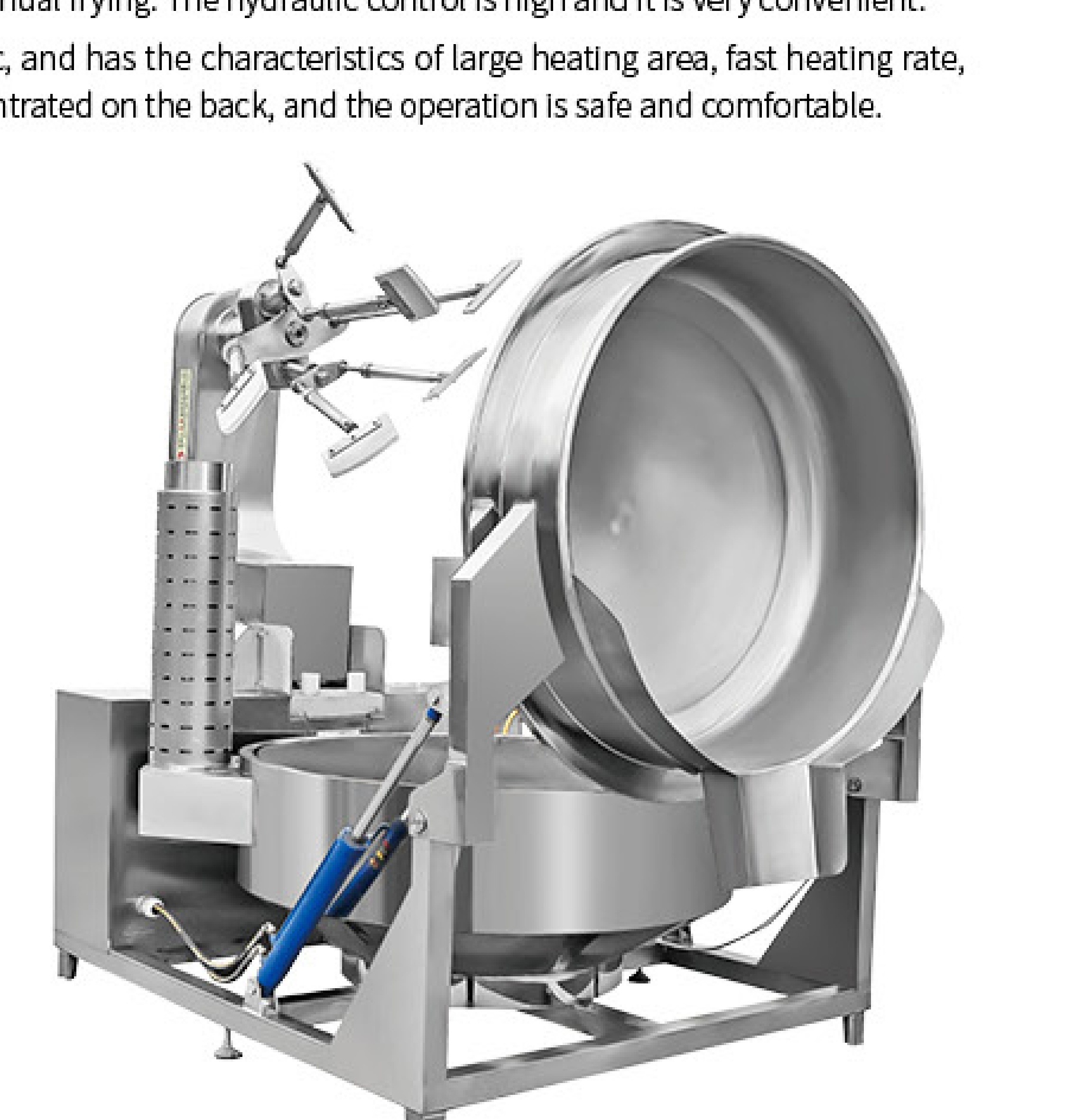 燃气加热多爪行星搅拌炒锅/1000 Gas Heating Multi-Claw Planetary Stirring Cooking Kettle