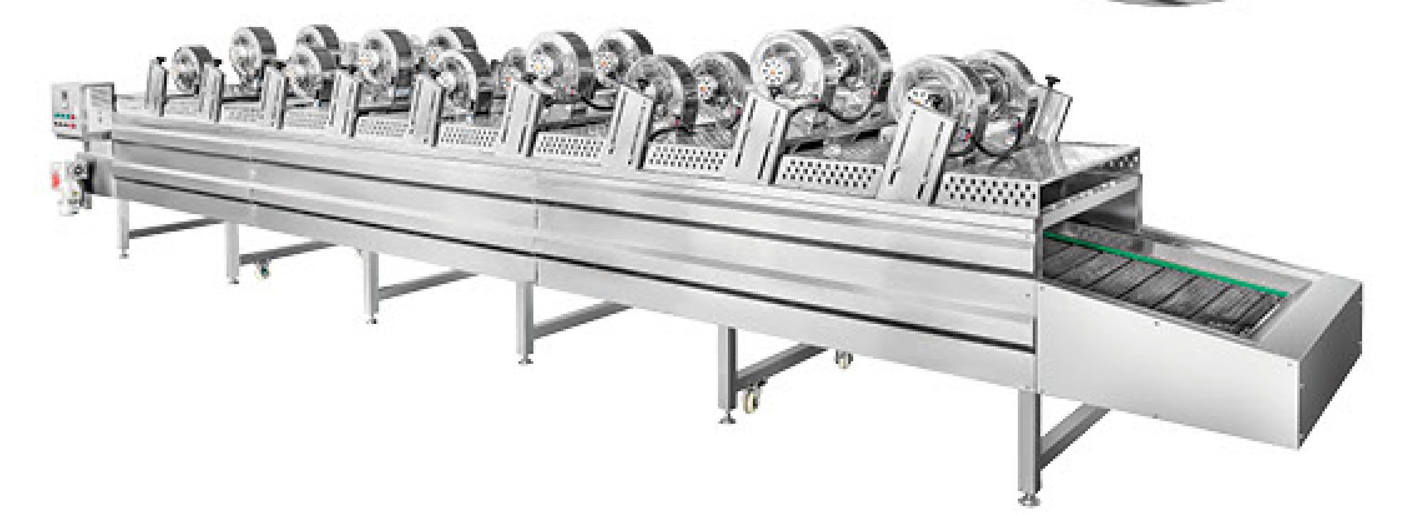 High Pressure Water Bubble Cleaning Machine / Air Drying Line