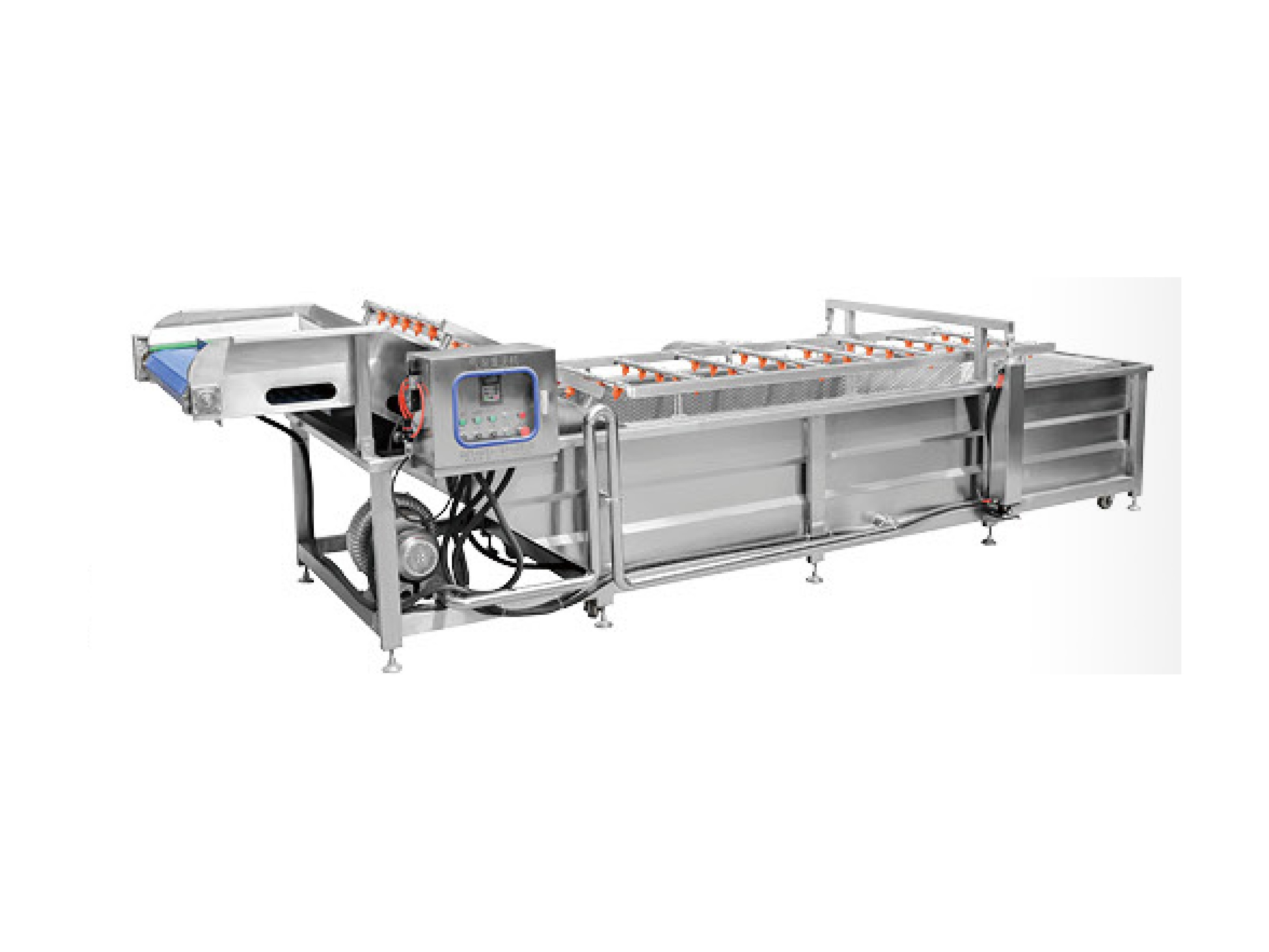 High Pressure Water Bubble Cleaning Machine / Air Drying Line