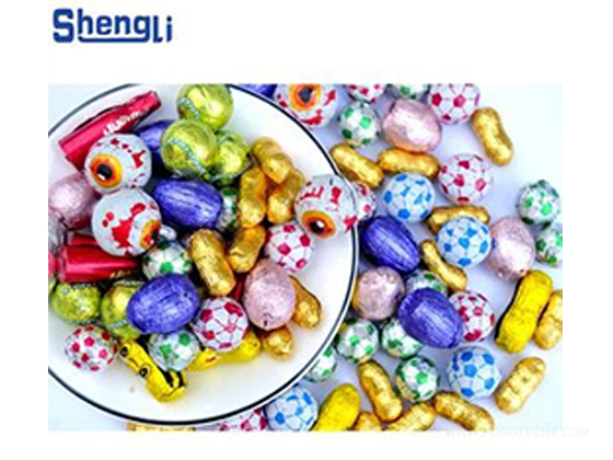Round Ball Single Chocolate Foil Wrapper Machine Wrapping---SL-SBQS450