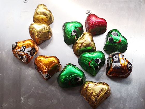 Chocolate Heart Shape Foil Packing Machine --- SL-SBZB450S