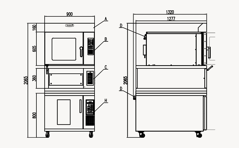 European combi oven --- HBWO-2512H