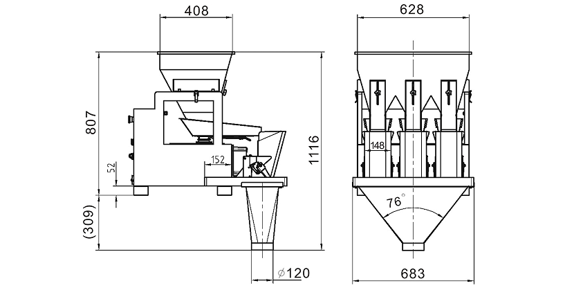 3 Head Linear Weigher --- CBW-1B3(30)